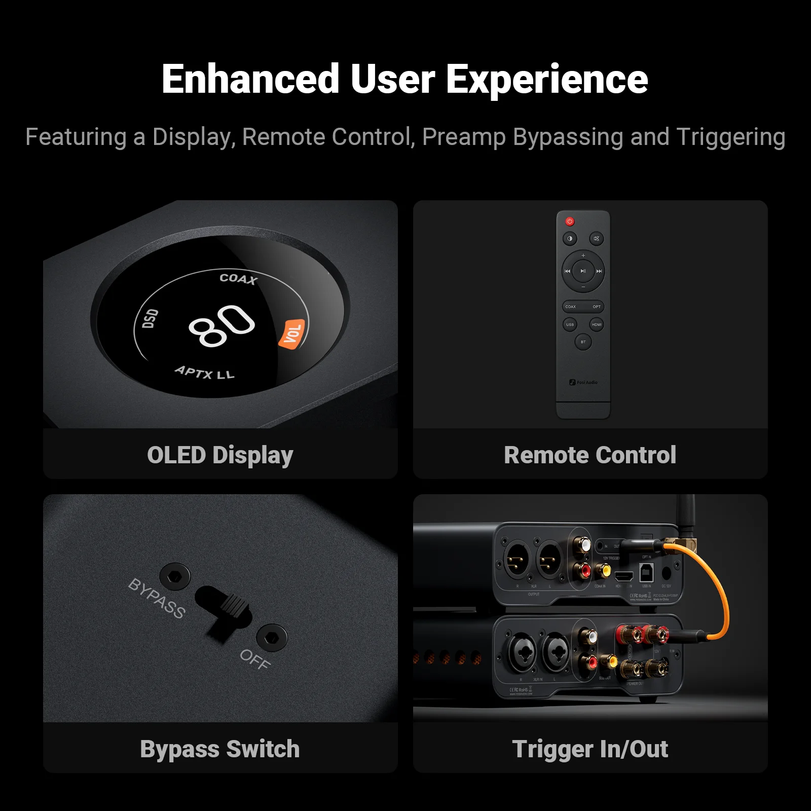Fosi Audio ZD3 Bluetooth USB Desktop DAC ARC Input, ES9039Q2M Fully Balanced Digital Decoder for Stereo Amplifier with Remote - Image 5